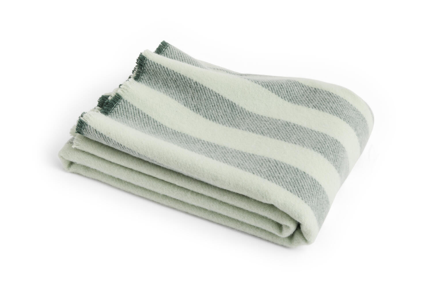 Duo Throw uldtæppe, Mint - B130 x L180 cm.